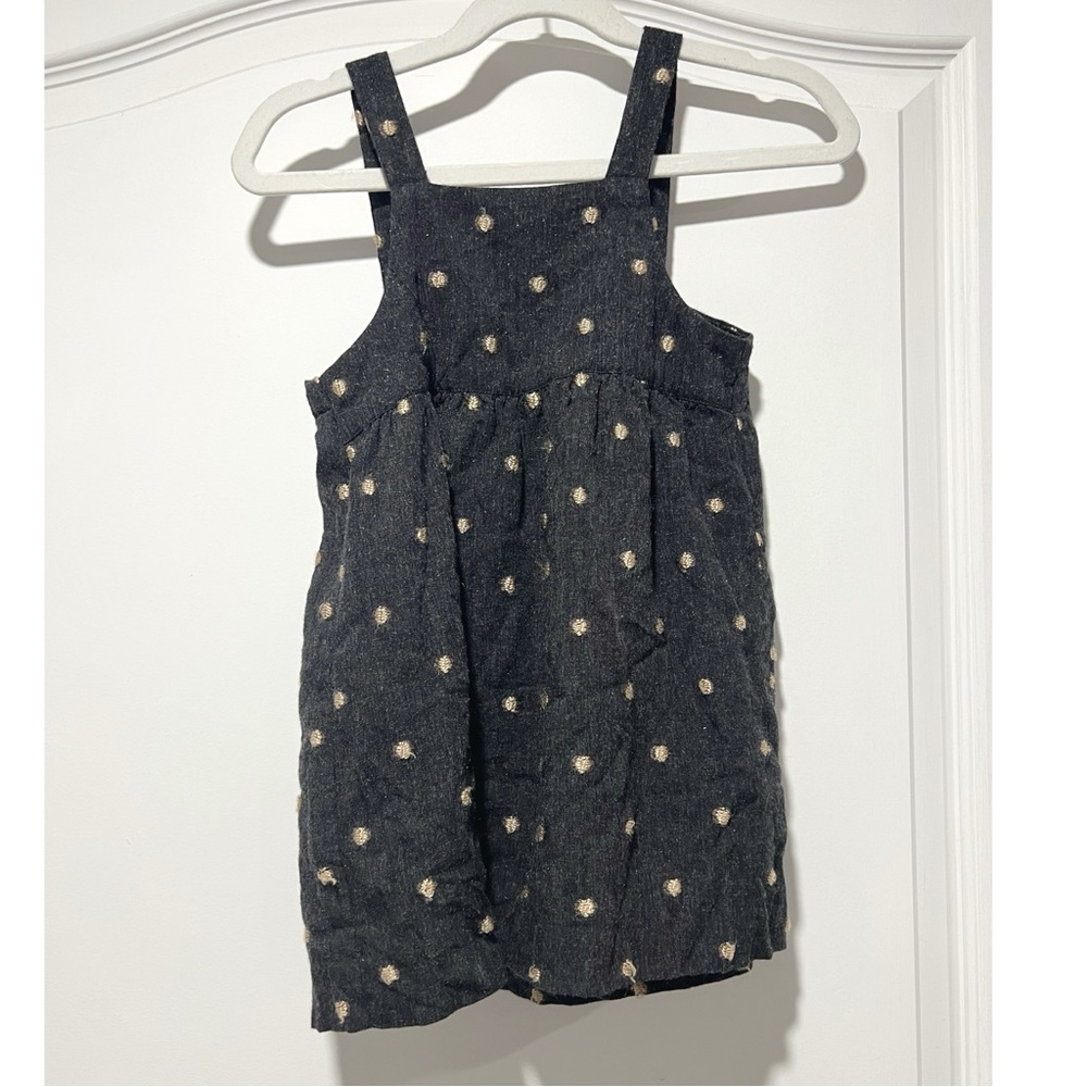 Zara Kids Pinafore Dress with Polka Dots Like New